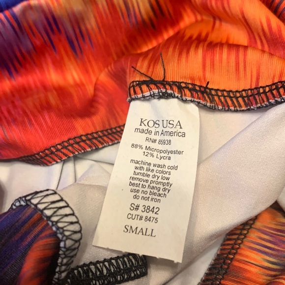 NWT KOS USA Colorful Cropped‎ Style Leggings Size Small - Picture 4 of 4